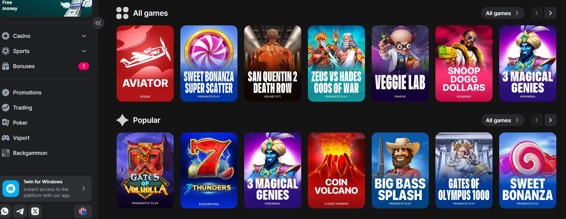 1win az kazino icmalı