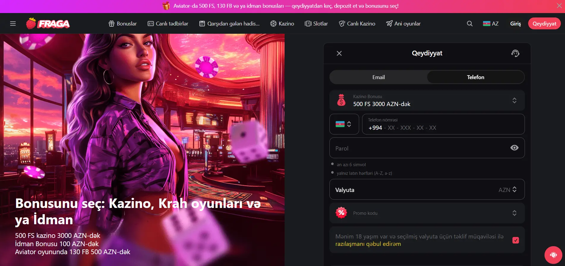 Fraga kazino icmalı
